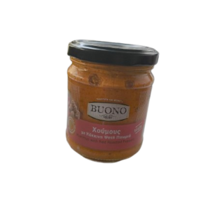 Hummus z pieczoną czerwoną papryką